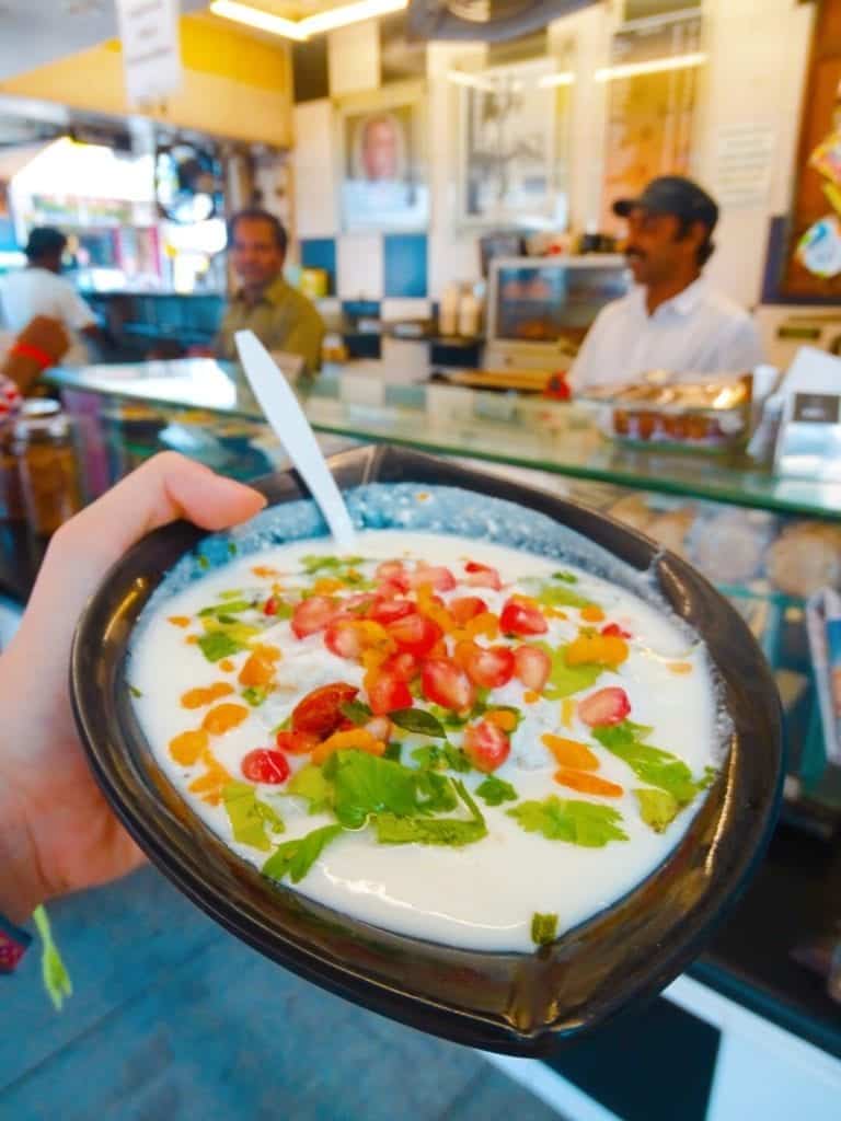 Bowl of yoghurt in Pondicherrry
