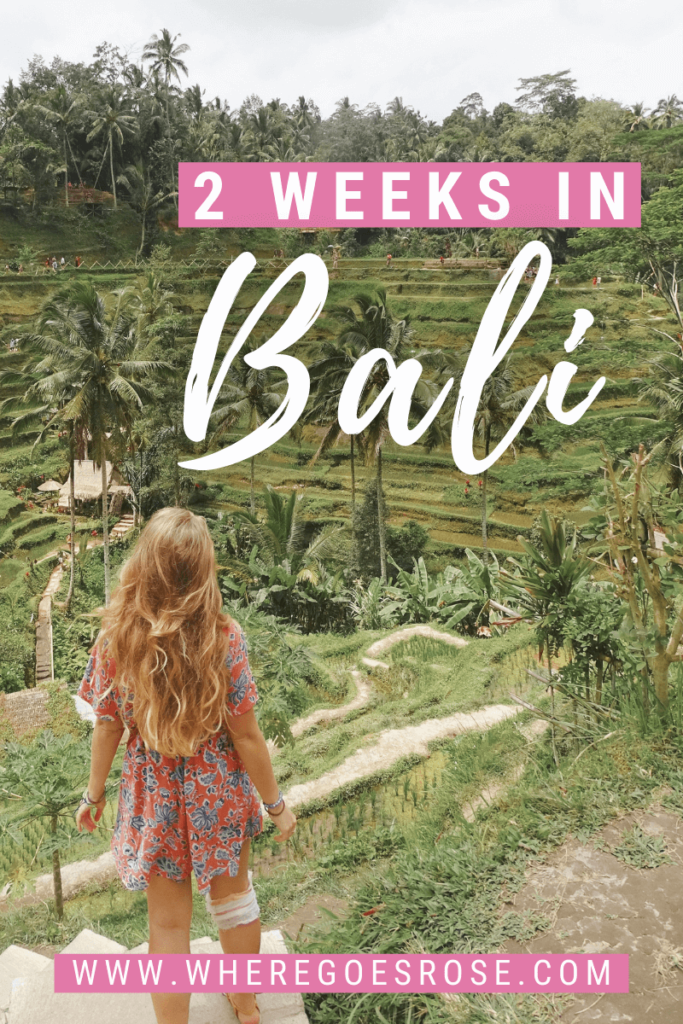 bali travel itinerary 2 weeks
