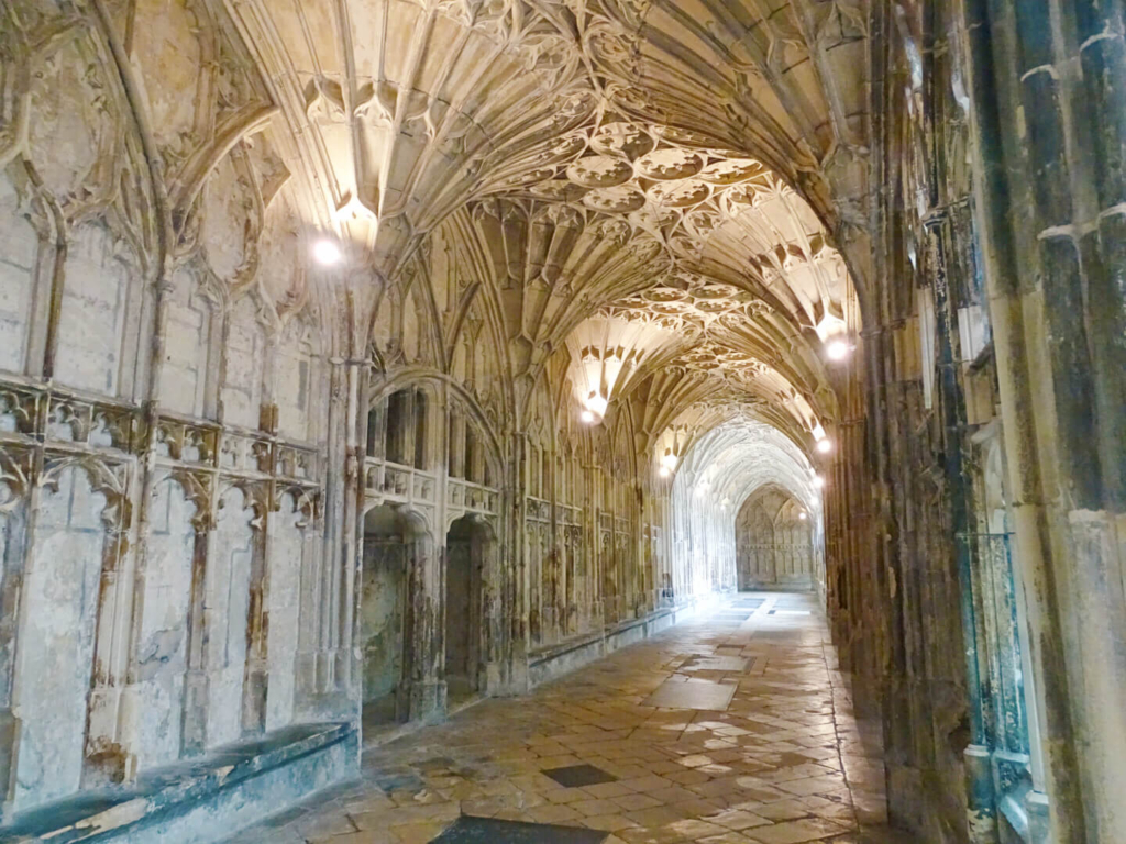 Catedral De Gloucester Interior E Lugar Antigos Do Filme De Harry
