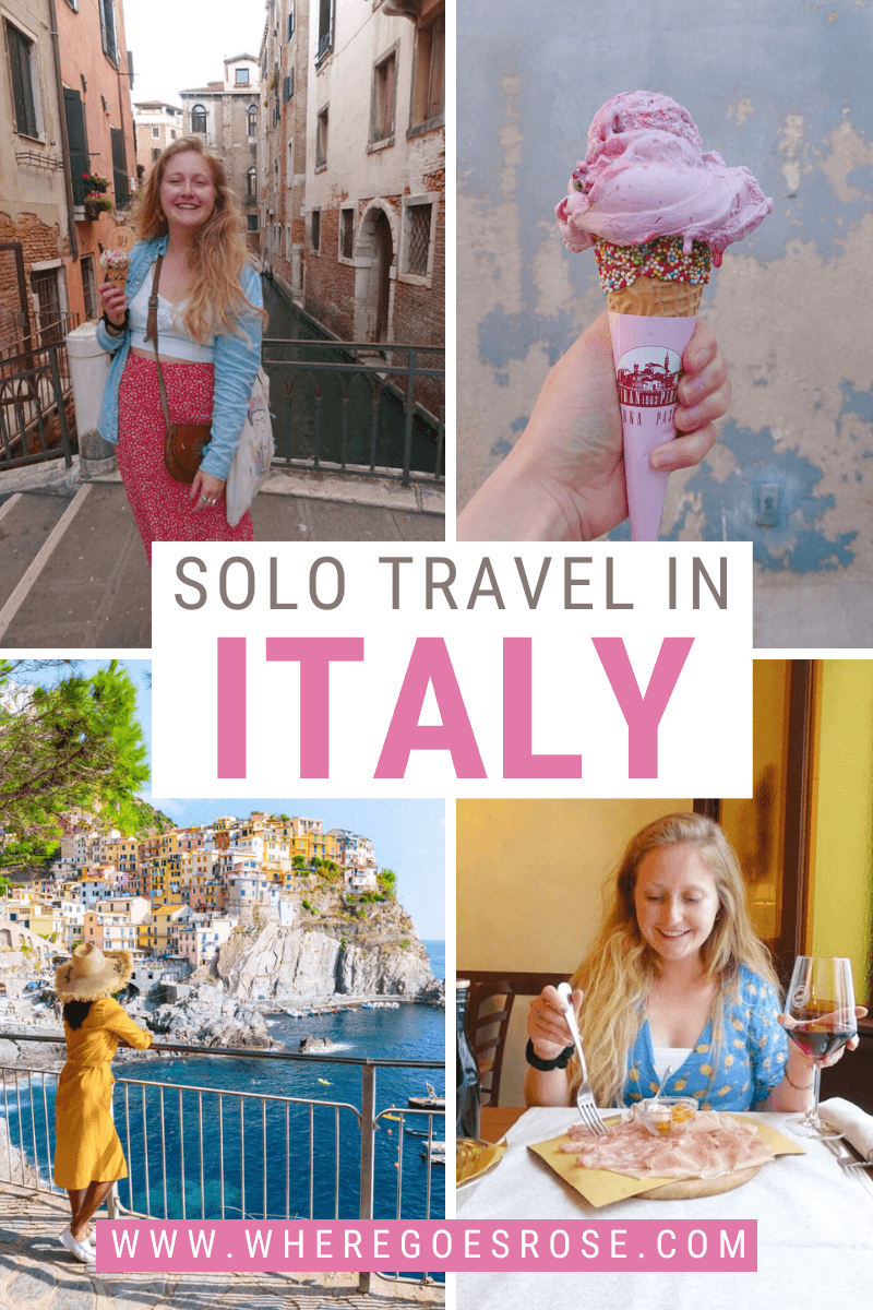 solo travel destinations italy