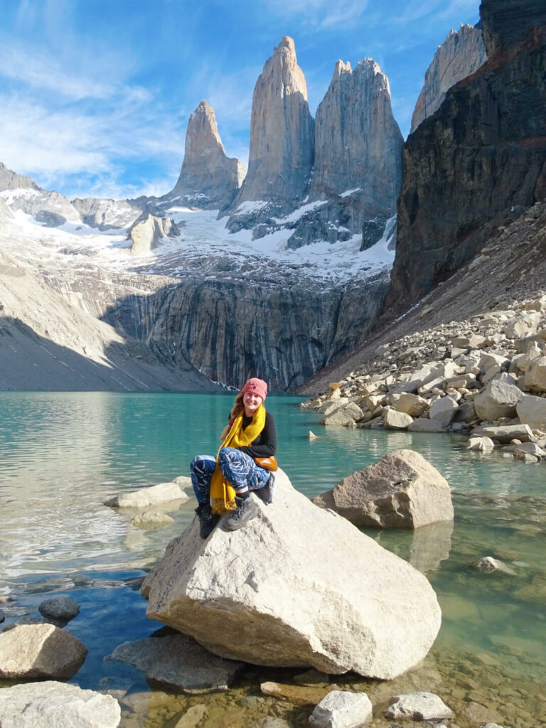 Torres Base hike solo travel in Patagonia chile